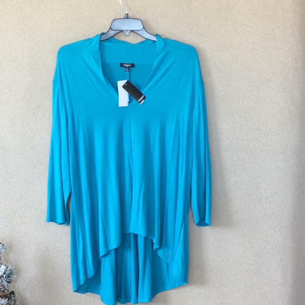 2X PREMISE TUNIC MED AQUA